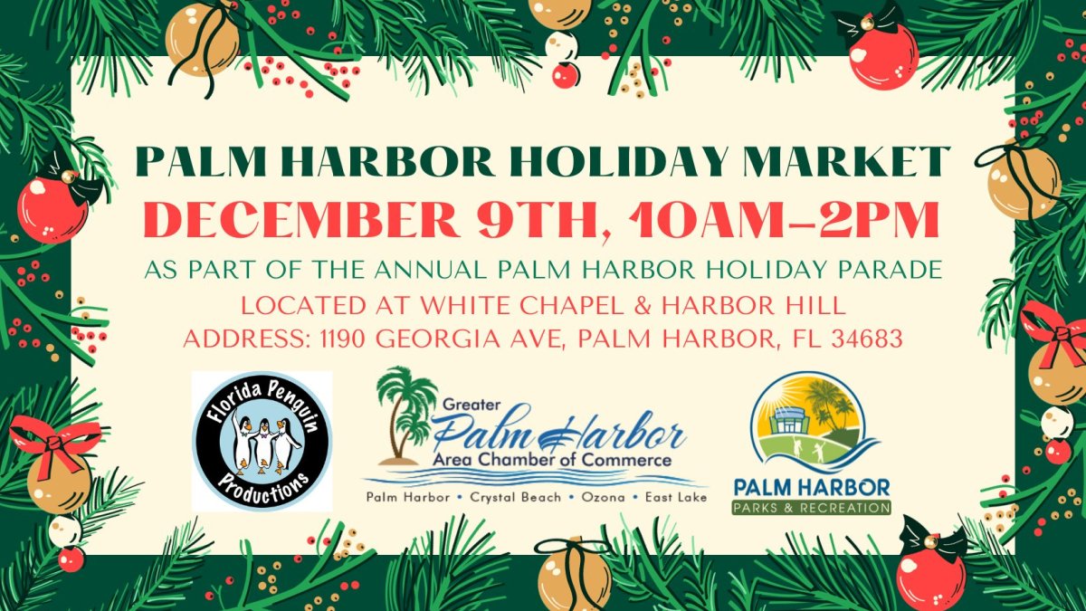 Palm Harbor Holiday Market & Christmas Parade Visit St Petersburg